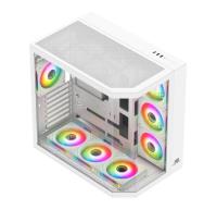 POWERBOOST PBA4375W-750W 80+ BRONZE 7*12cm ARGB Fanlı USB 3.0 Seaview Gaming Beyaz Kasa